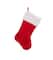 17.5" Traditional Red & White Plush Christmas Stocking
